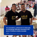APLB Sindicato de Guaratinga, realizada nesta terça-feira (16),